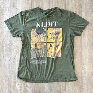 Womens KLIMT Green Short Sleeve Tshirt - L